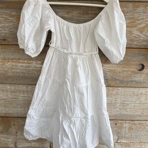 White Babydoll Dress S